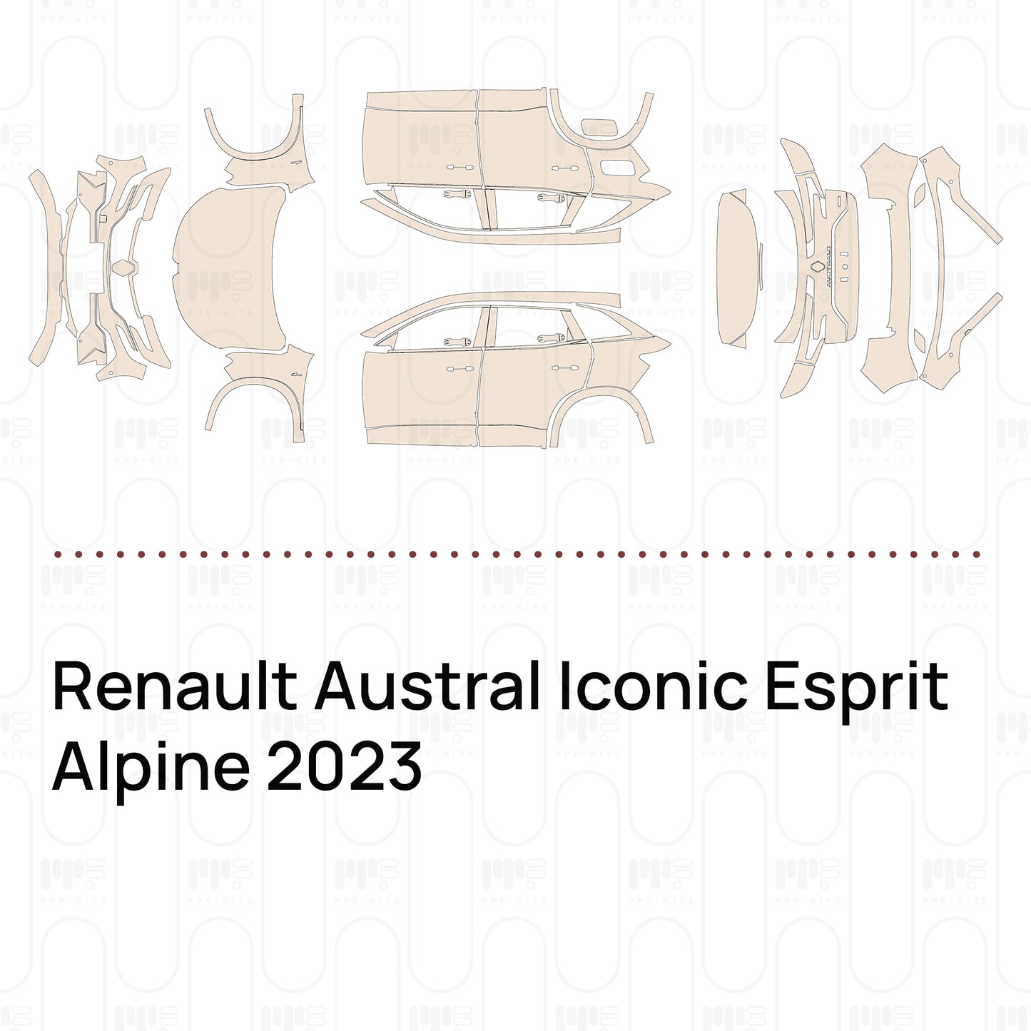 Voorgesneden PPF Renault Austral Iconic Esprit Alpine 2023