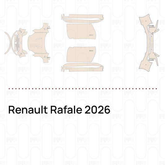 Voorgesneden PPF Renault Rafale 2026