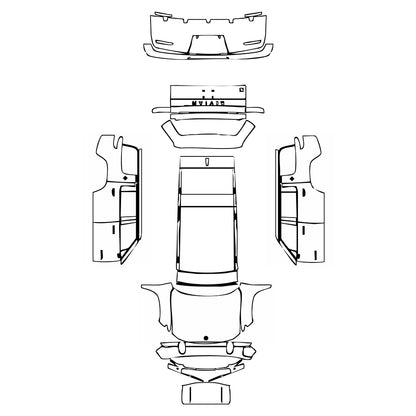 Pre-Cut PPF Rivian R1S 2022 - PPF-Kits