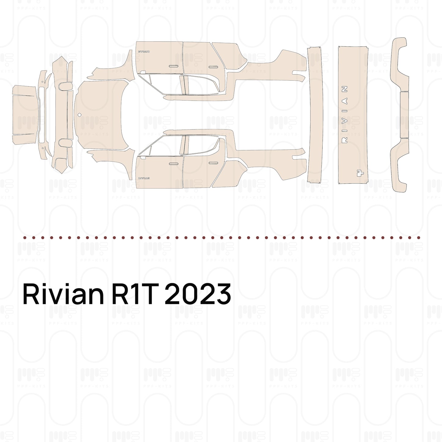 Voorgesneden PPF Rivian R1T 2023