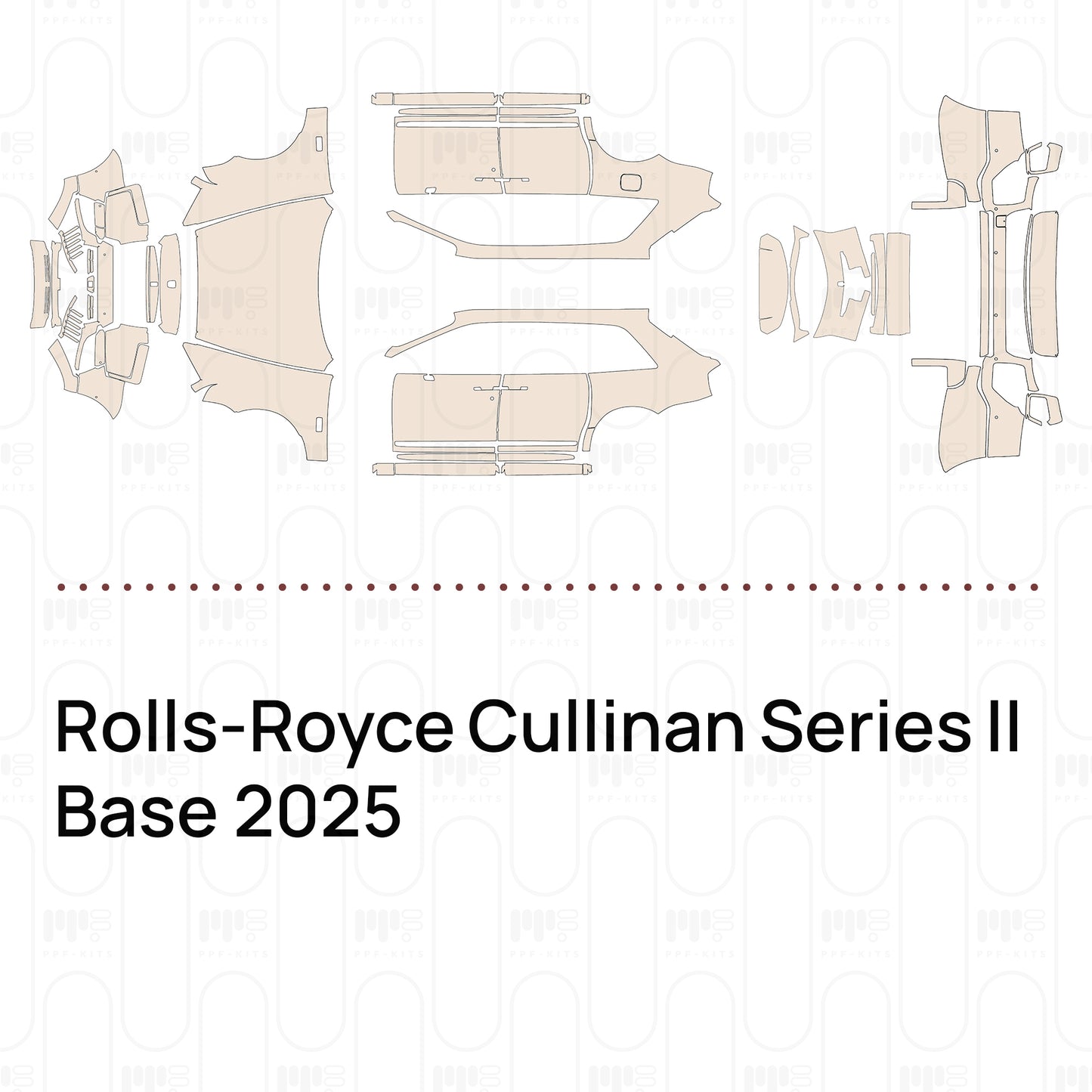 Voorgesneden PPF Rolls-Royce Cullinan Series II Base 2025