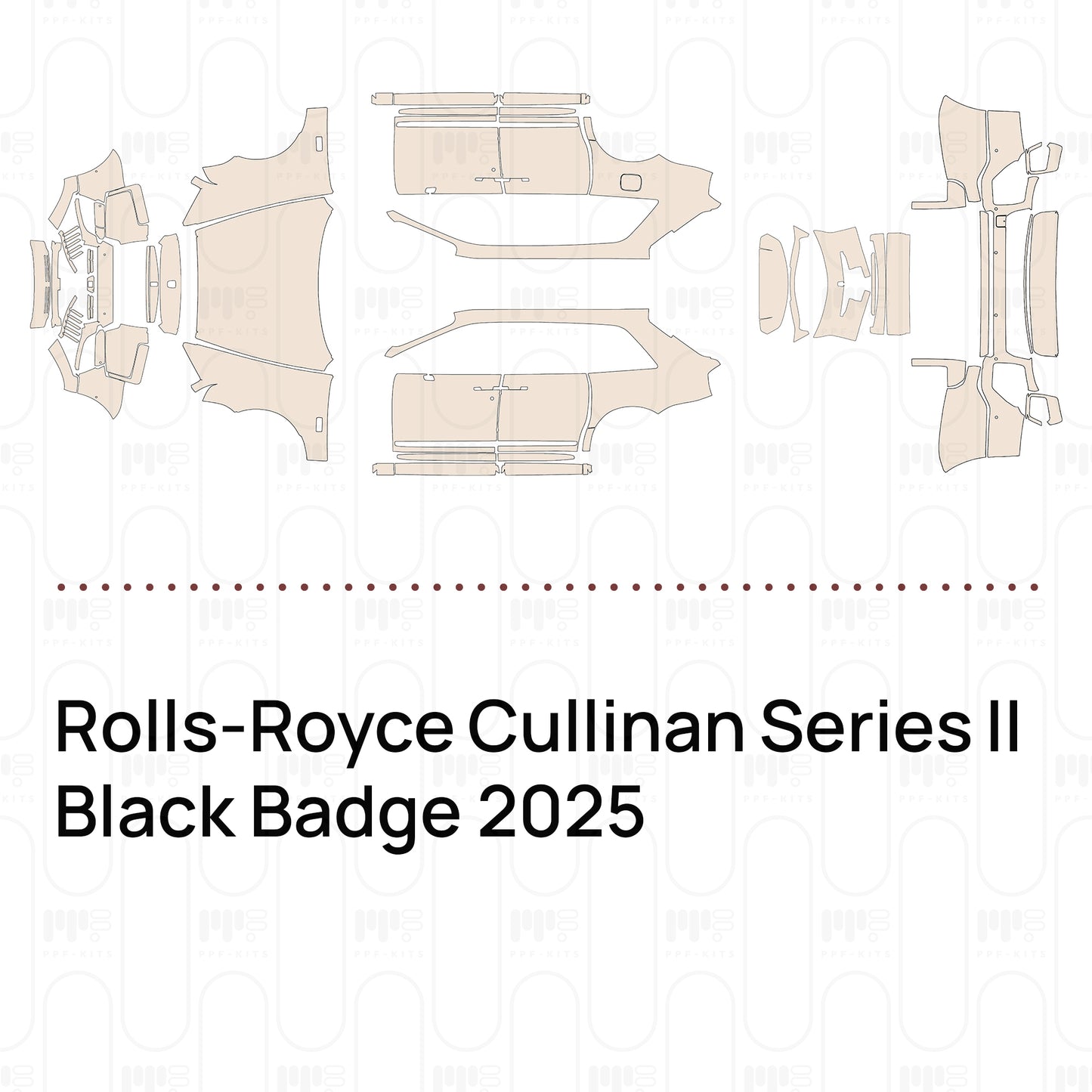 Voorgesneden PPF Rolls-Royce Cullinan Series II Black Badge 2025