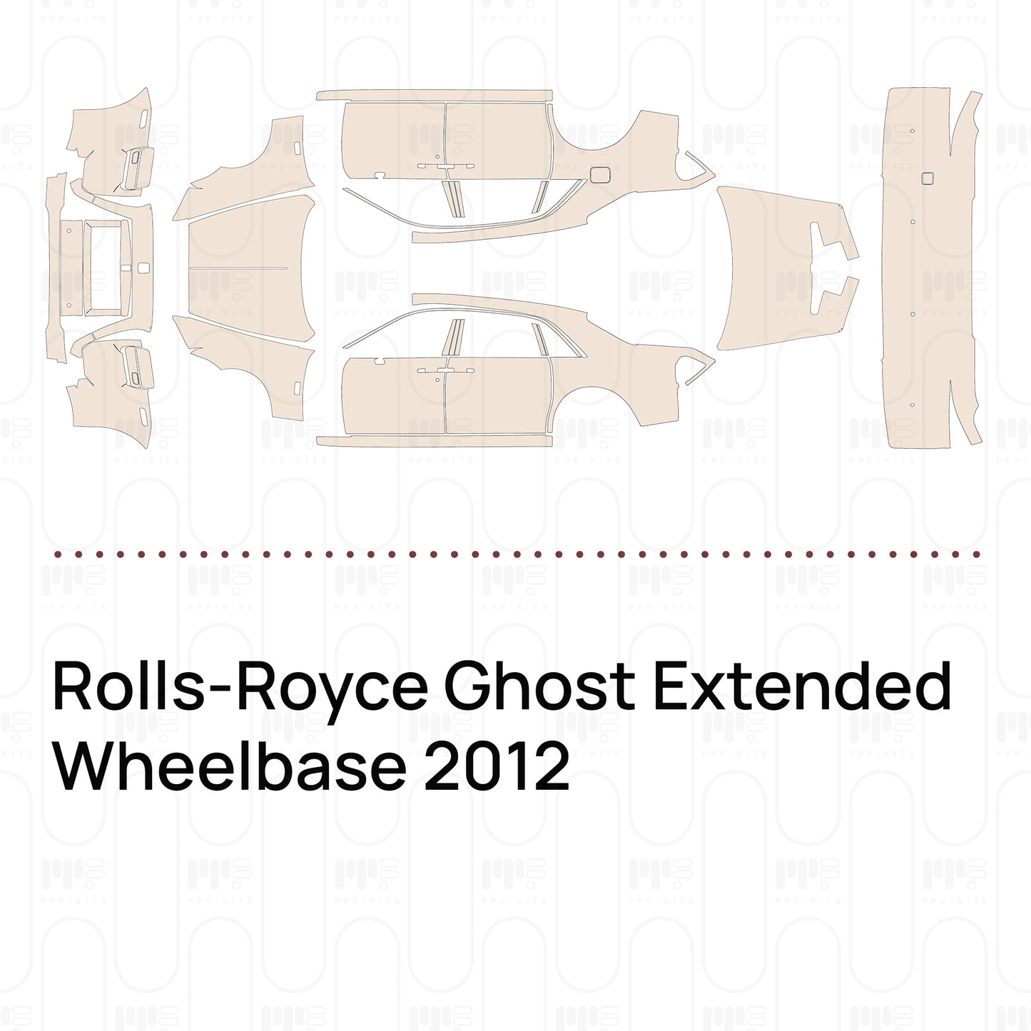 Voorgesneden PPF Rolls-Royce Ghost Extended Wheelbase 2012