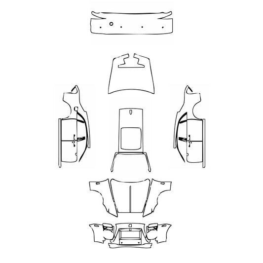 Pre-Cut PPF Rolls-Royce Ghost Extended Wheelbase 2013 - PPF-Kits
