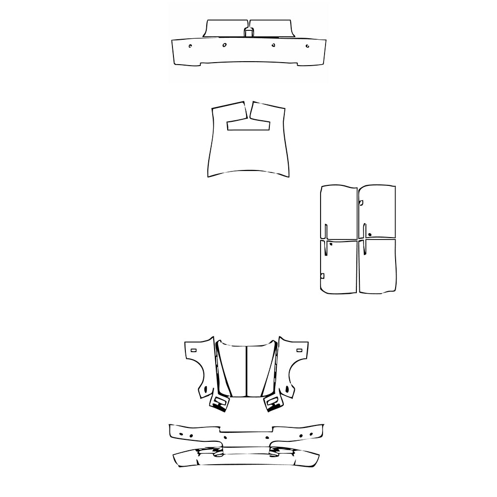 Pre-Cut PPF Rolls-Royce Phantom Sedan Extended Wheelbase 2015 - PPF-Kits