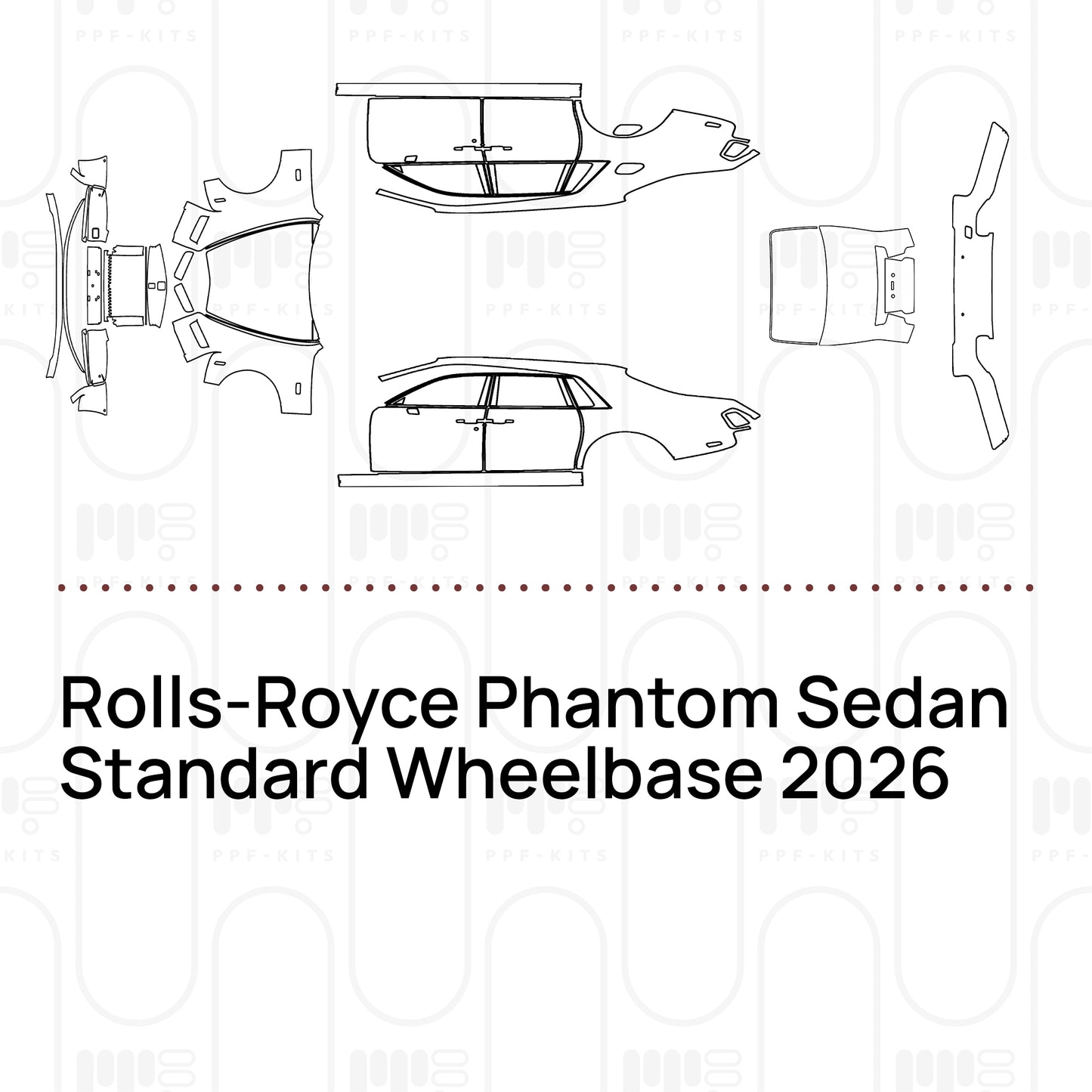 Pre-Cut PPF Rolls-Royce Phantom Sedan Standard Wheelbase 2026