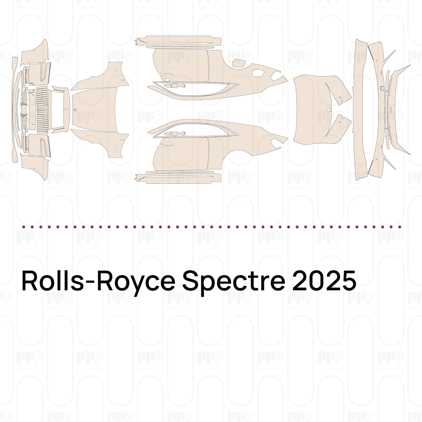 Voorgesneden PPF Rolls-Royce Spectre 2025