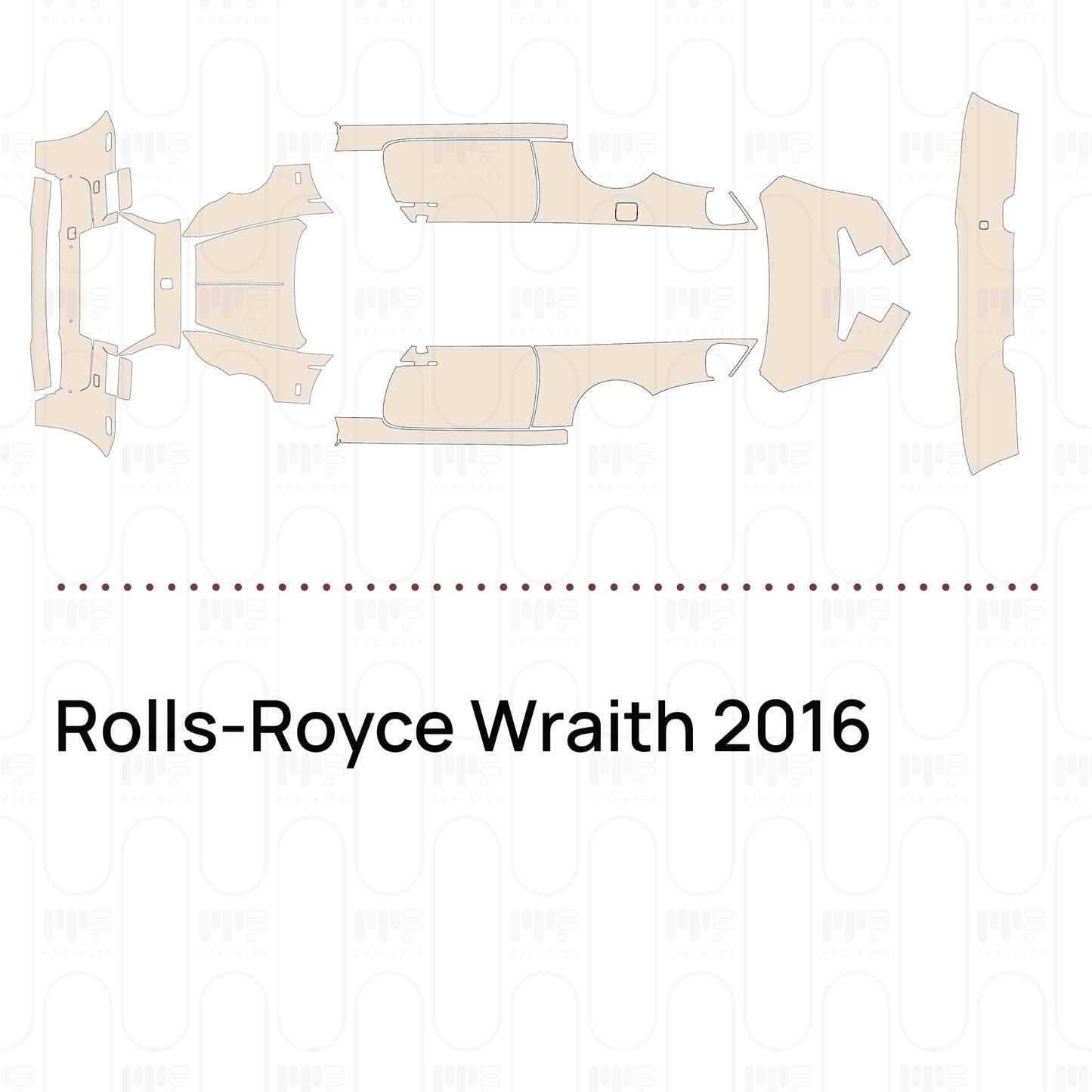 Voorgesneden PPF Rolls-Royce Wraith 2016