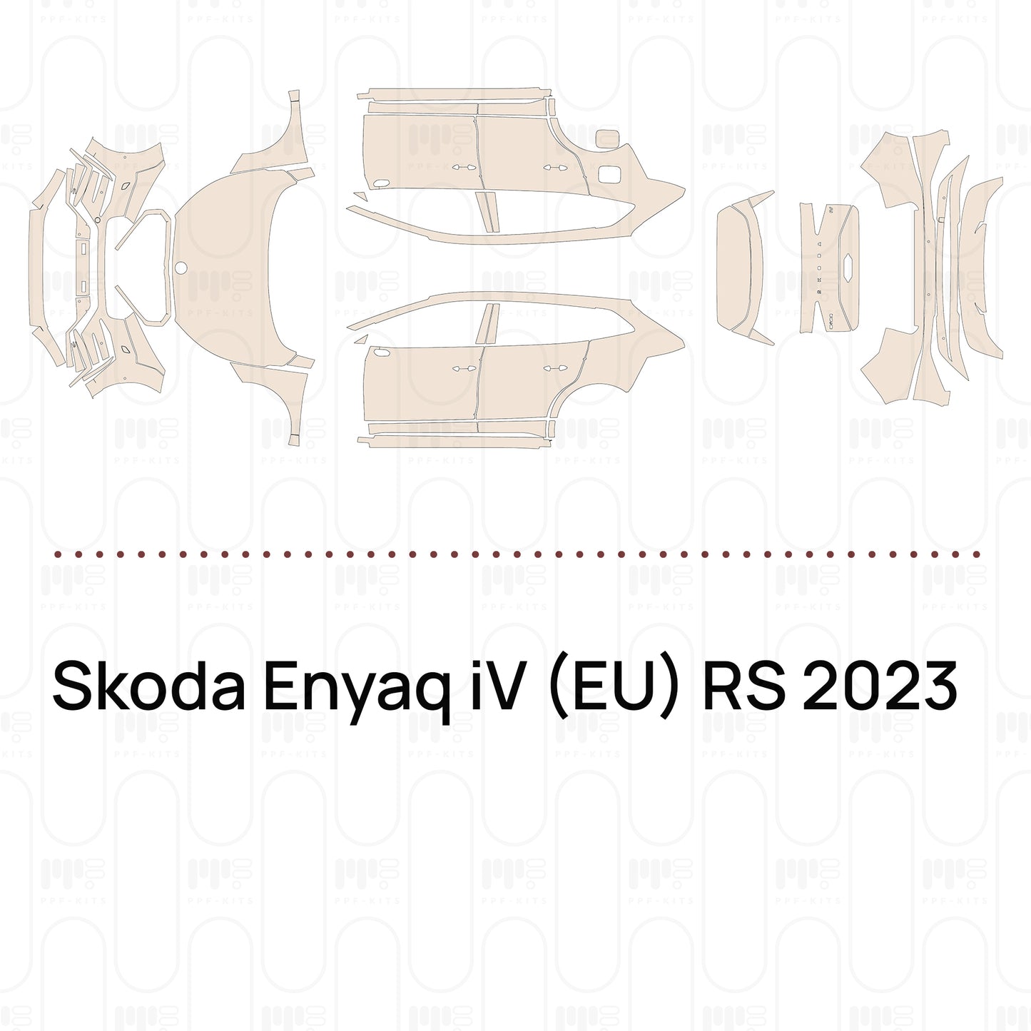Voorgesneden PPF Skoda Enyaq iV (EU) RS 2023