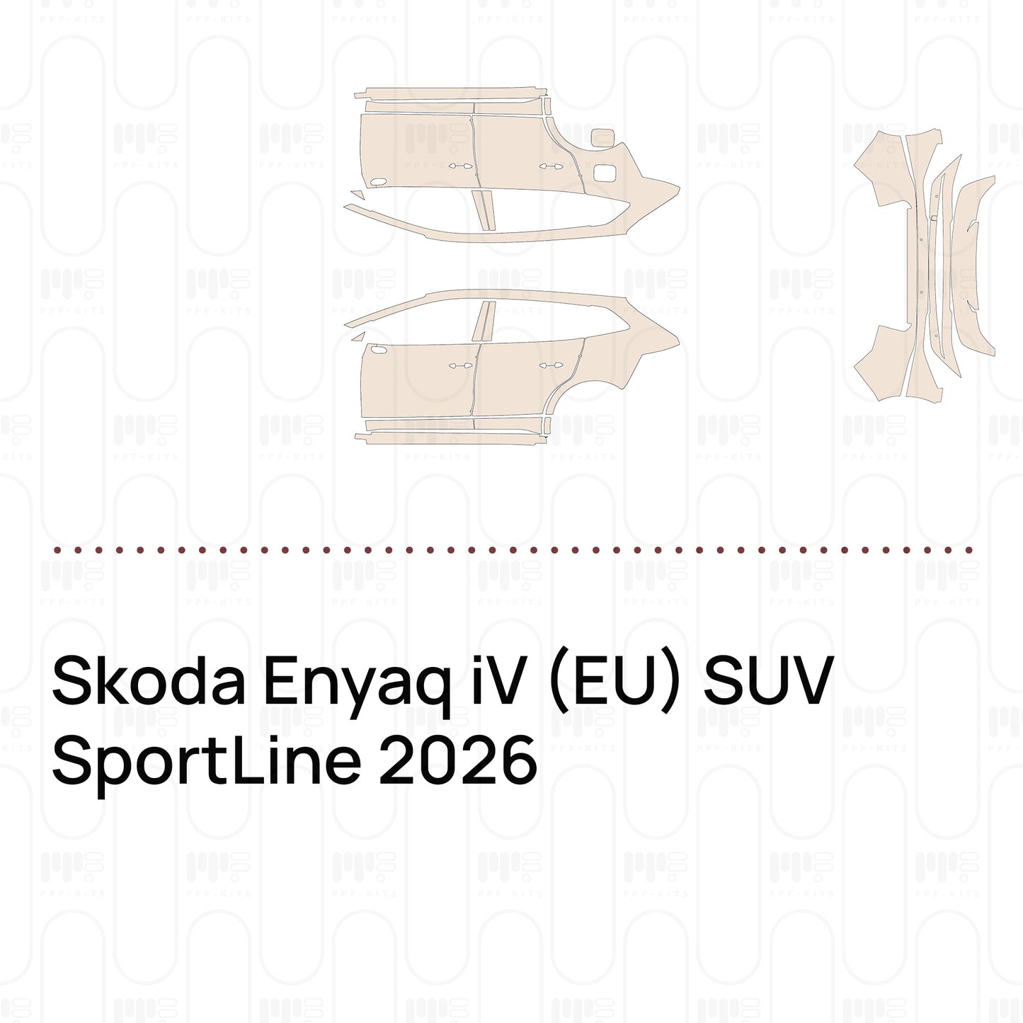 Voorgesneden PPF Skoda Enyaq iV (EU) SUV SportLine 2026