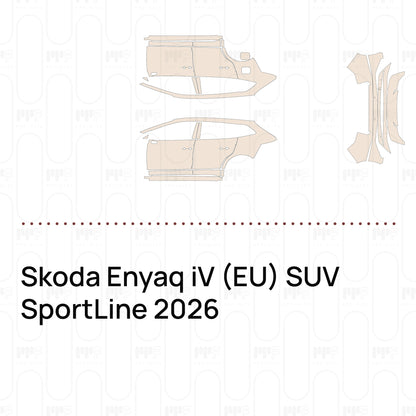 Voorgesneden PPF Skoda Enyaq iV (EU) SUV SportLine 2026