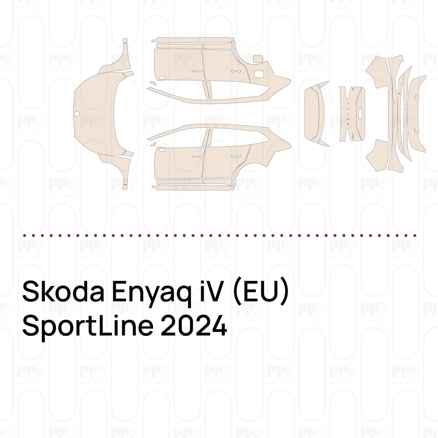 Voorgesneden PPF Skoda Enyaq iV (EU) SportLine 2024