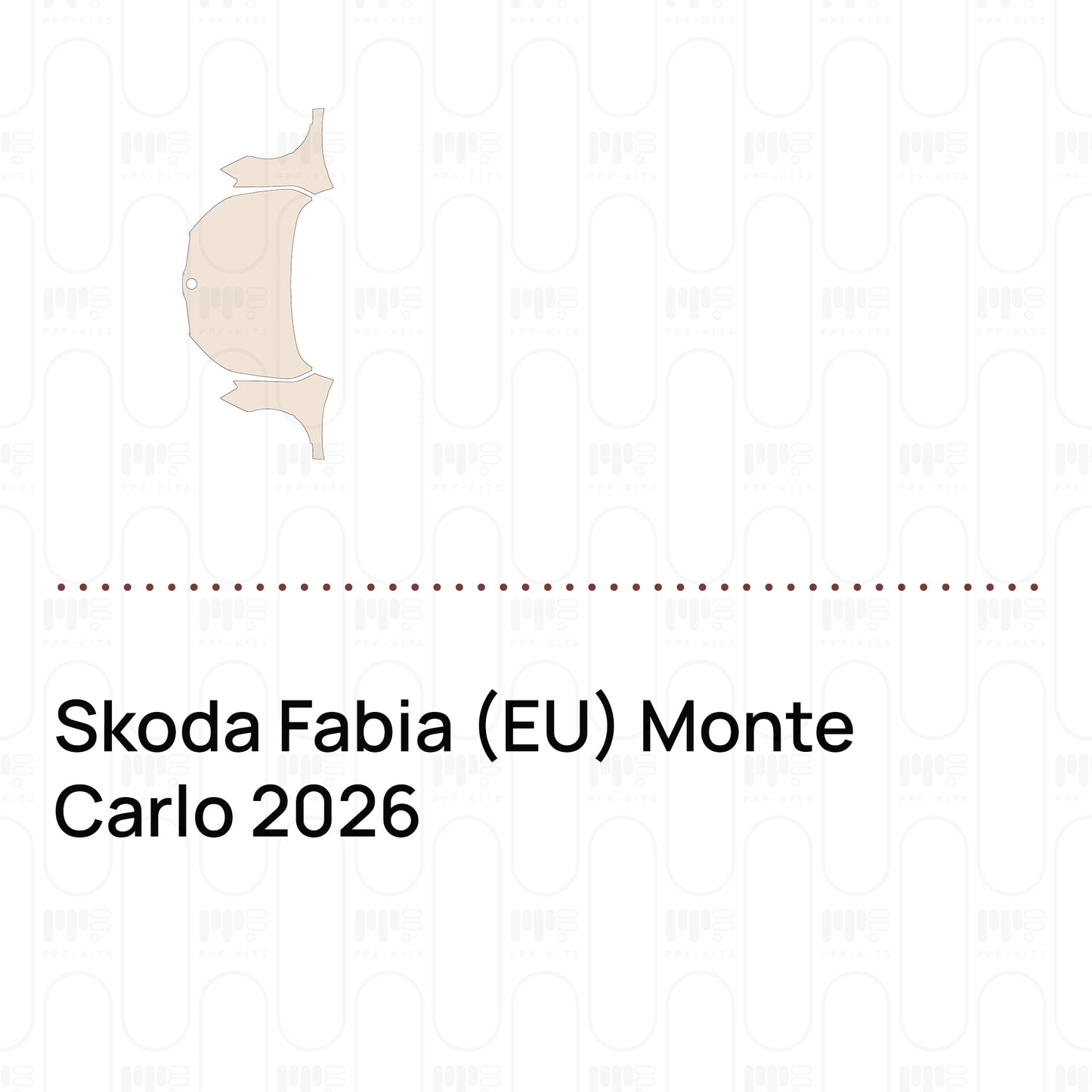 Voorgesneden PPF Skoda Fabia (EU) Monte Carlo 2026