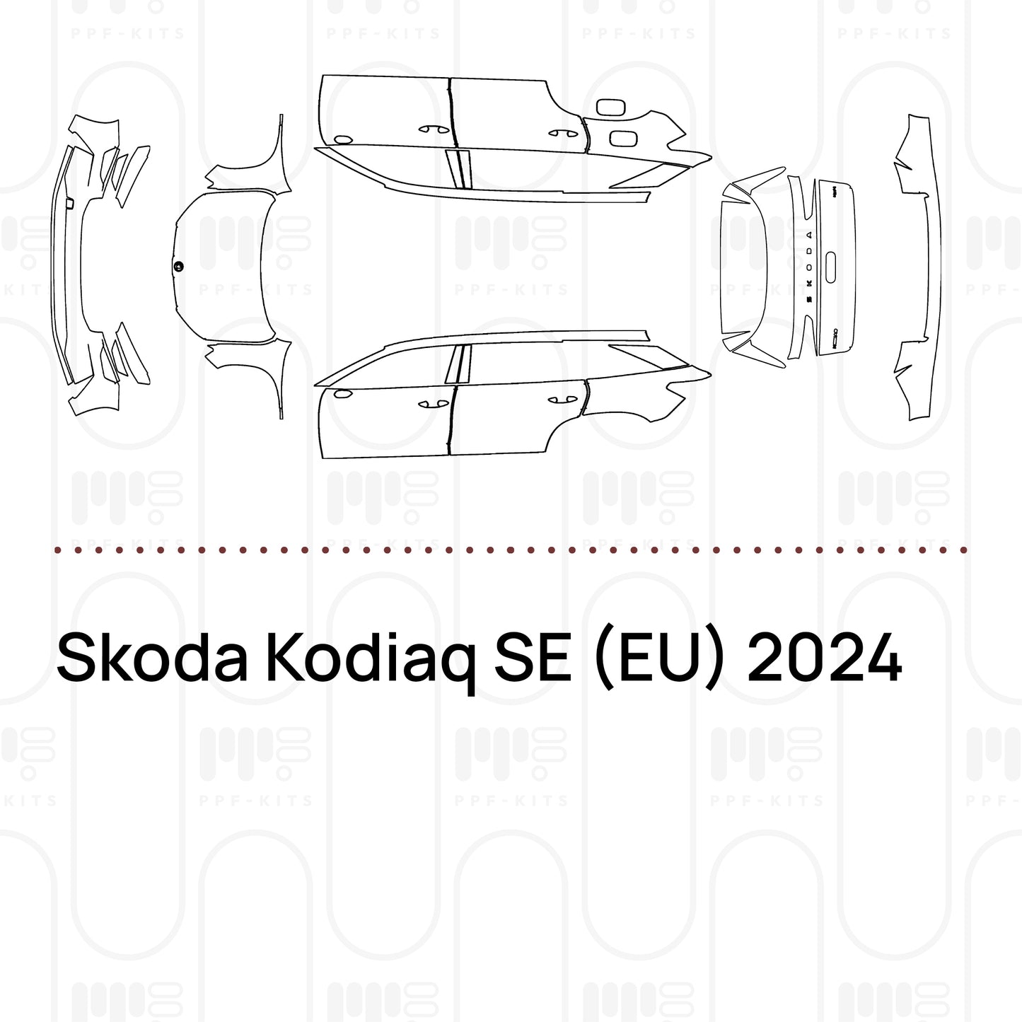 Voorgesneden PPF Skoda Kodiaq SE (EU) 2024