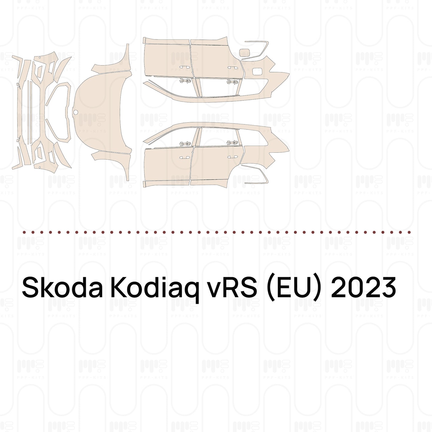 Voorgesneden PPF Skoda Kodiaq vRS (EU) 2023
