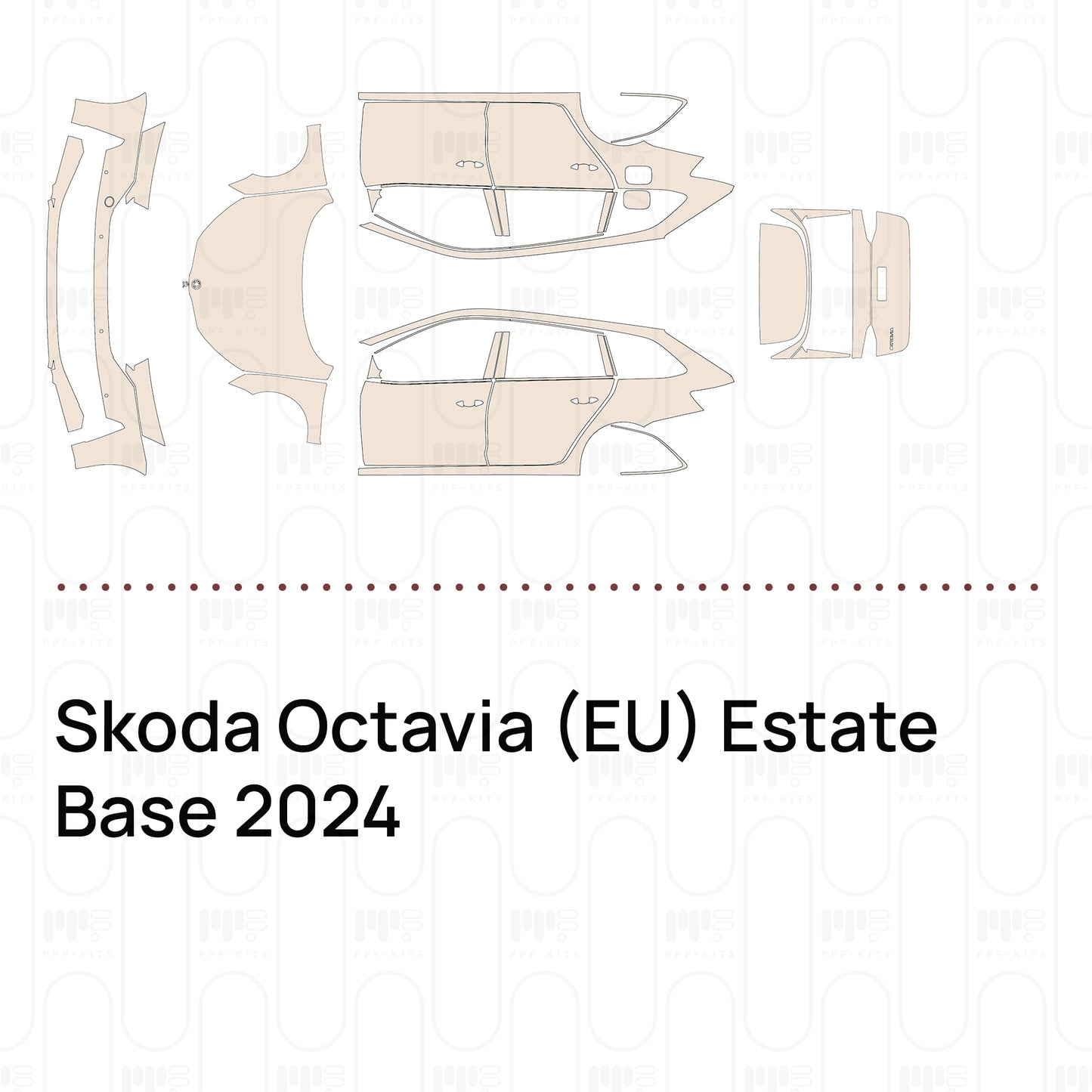 Voorgesneden PPF Skoda Octavia (EU) Estate Base 2024