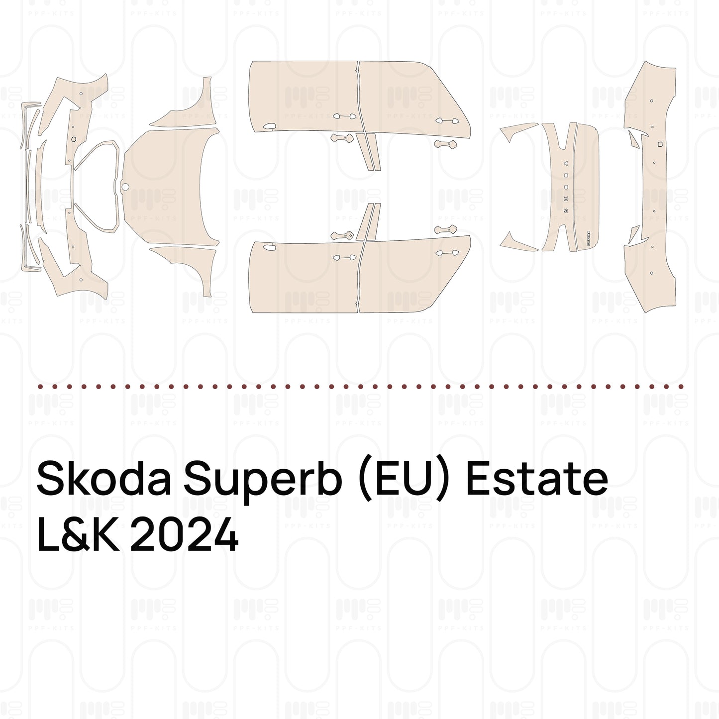 Voorgesneden PPF Skoda Superb (EU) Estate L&K 2024