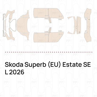 Voorgesneden PPF Skoda Superb (EU) Estate SE L 2026