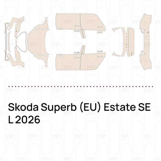 Voorgesneden PPF Skoda Superb (EU) Estate SE L 2026