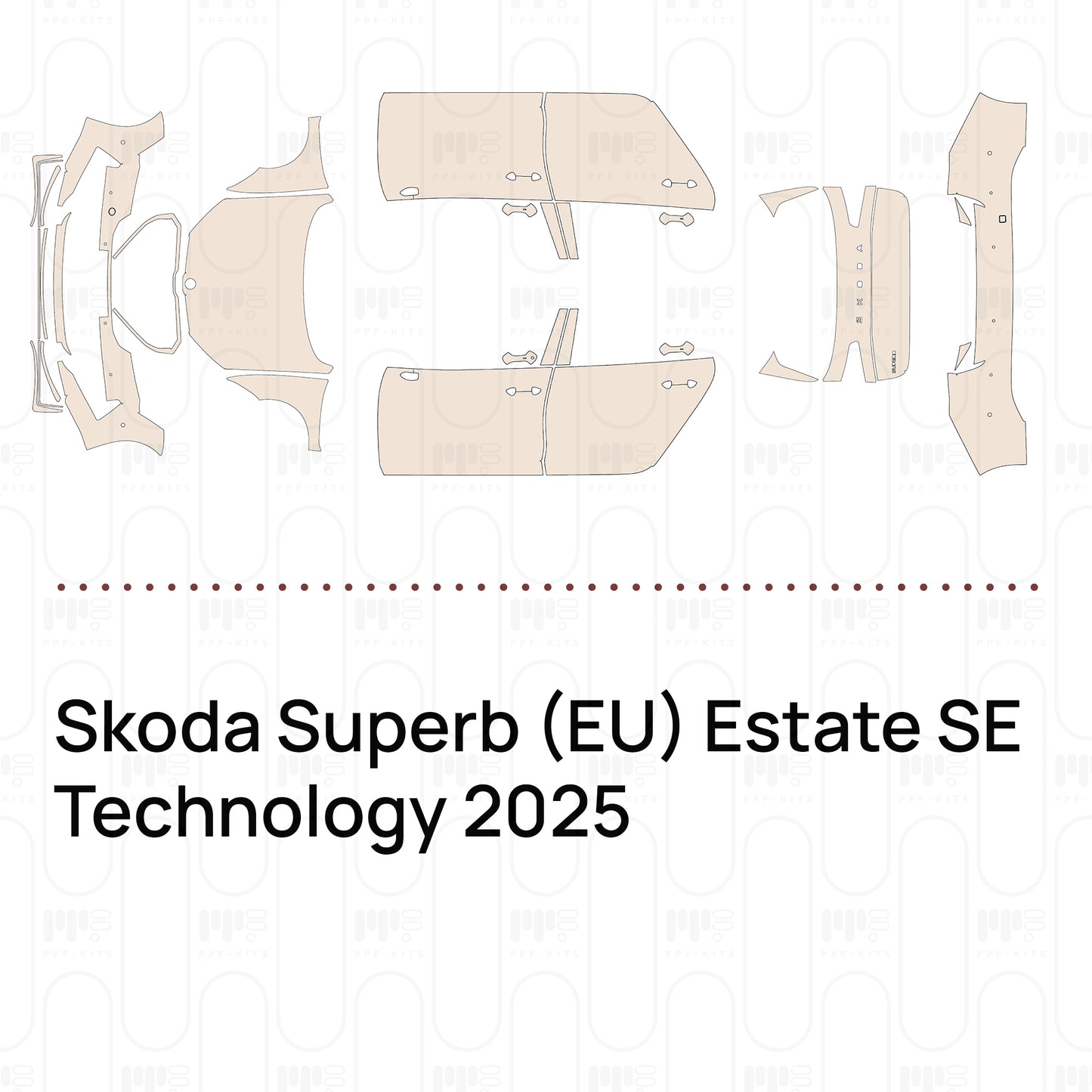 Voorgesneden PPF Skoda Superb (EU) Estate SE Technology 2025