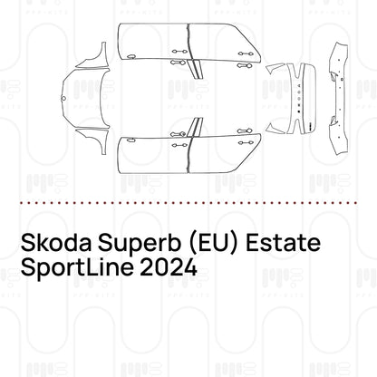 Voorgesneden PPF Skoda Superb (EU) Estate SportLine 2024