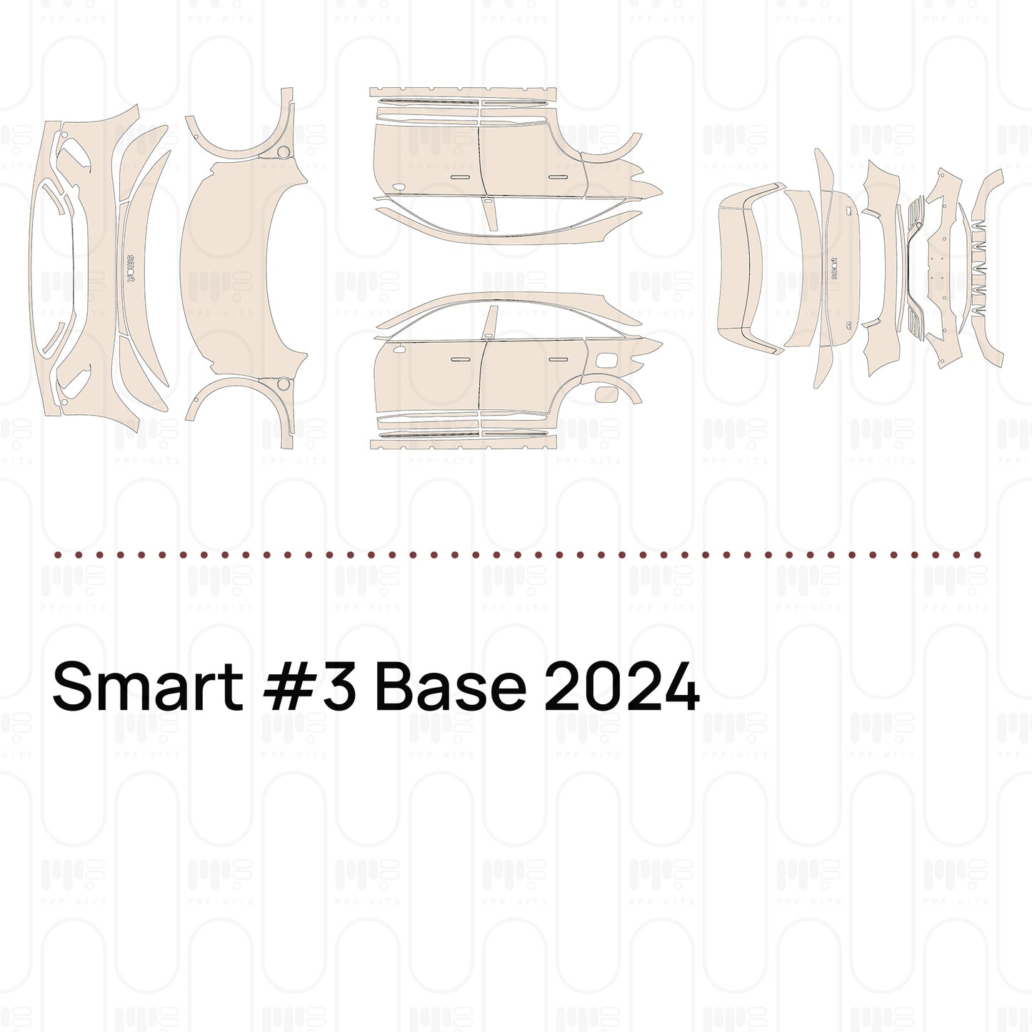 Voorgesneden PPF Smart #3 Base 2024