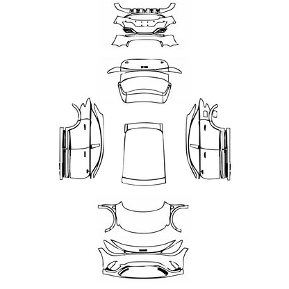 Pre-Cut PPF Smart #3 Base 2025 - PPF-Kits