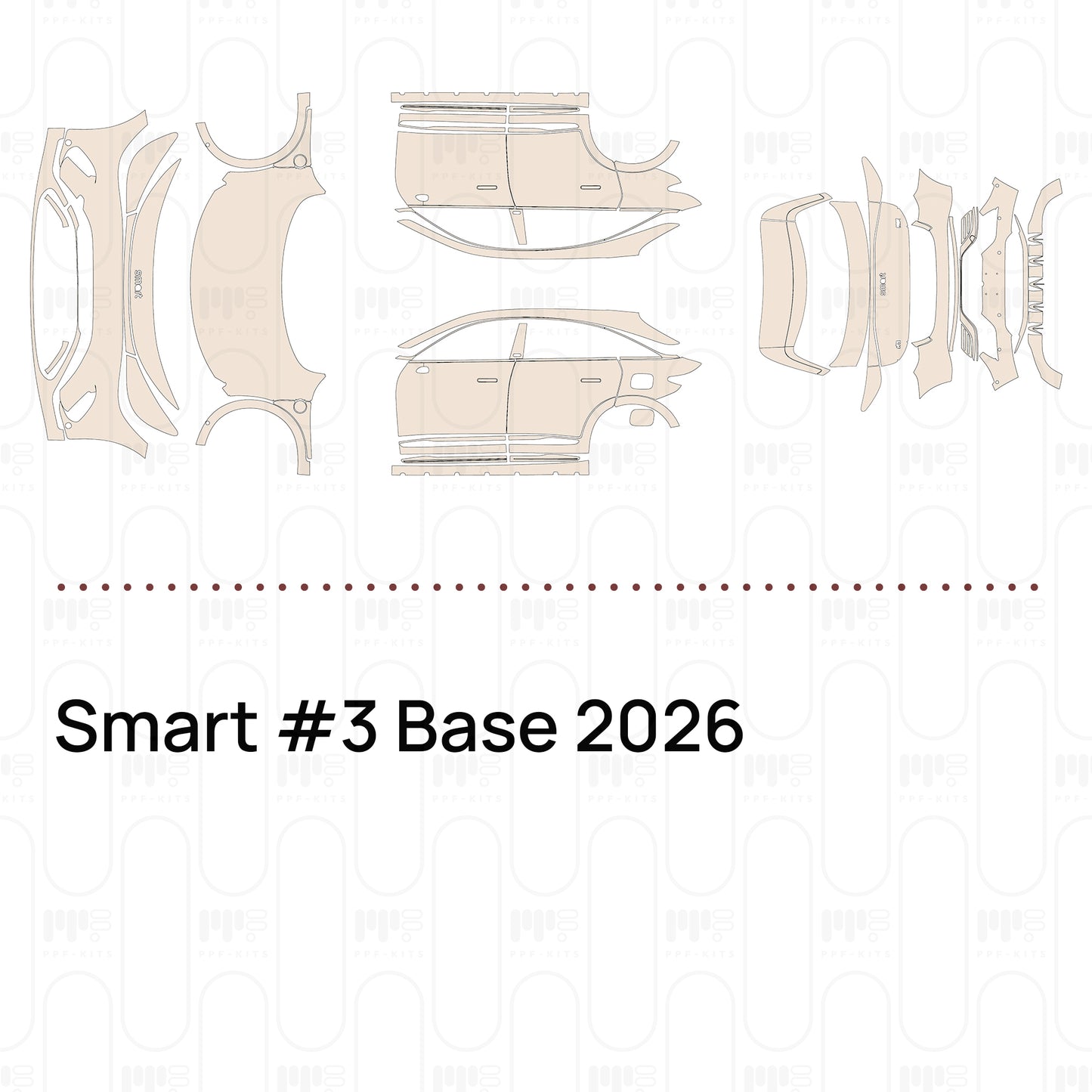 Voorgesneden PPF Smart #3 Base 2026