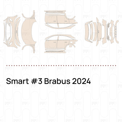 Voorgesneden PPF Smart #3 Brabus 2024