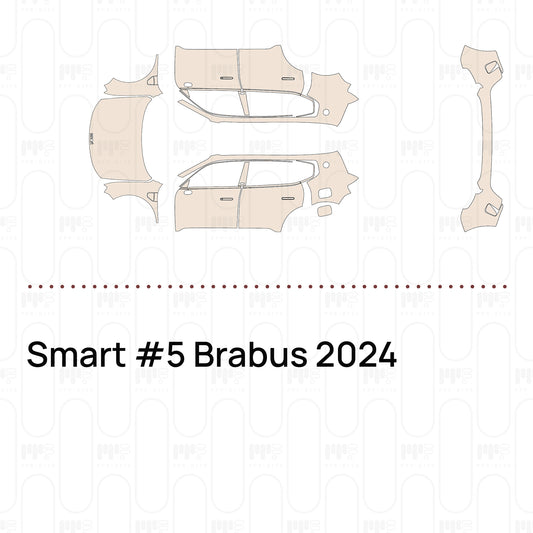 Voorgesneden PPF Smart #5 Brabus 2024