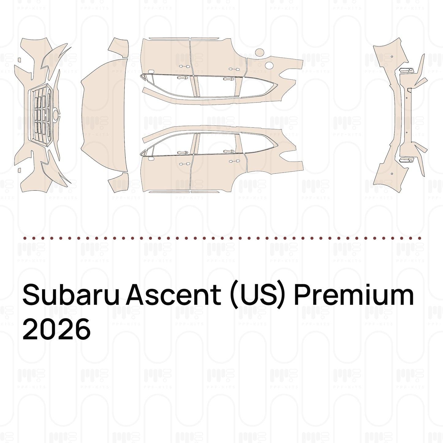 Voorgesneden PPF Subaru Ascent (US) Premium 2026