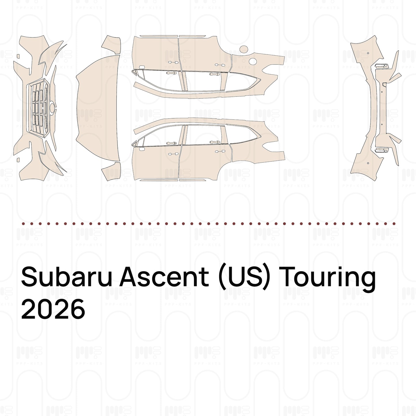 Voorgesneden PPF Subaru Ascent (US) Touring 2026