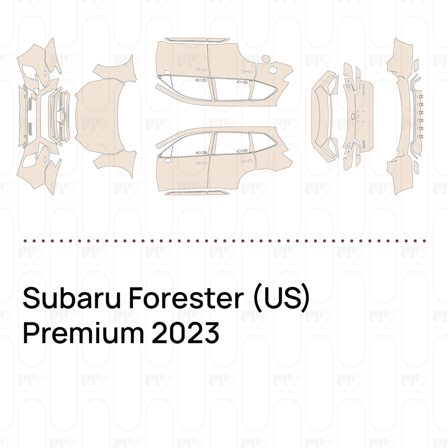 Voorgesneden PPF Subaru Forester (US) Premium 2023