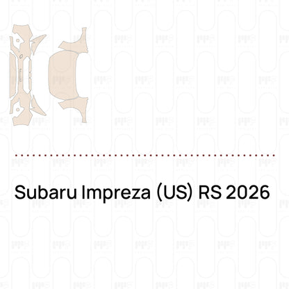 Voorgesneden PPF Subaru Impreza (US) RS 2026