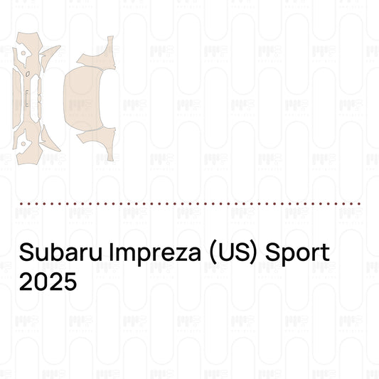 Voorgesneden PPF Subaru Impreza (US) Sport 2025