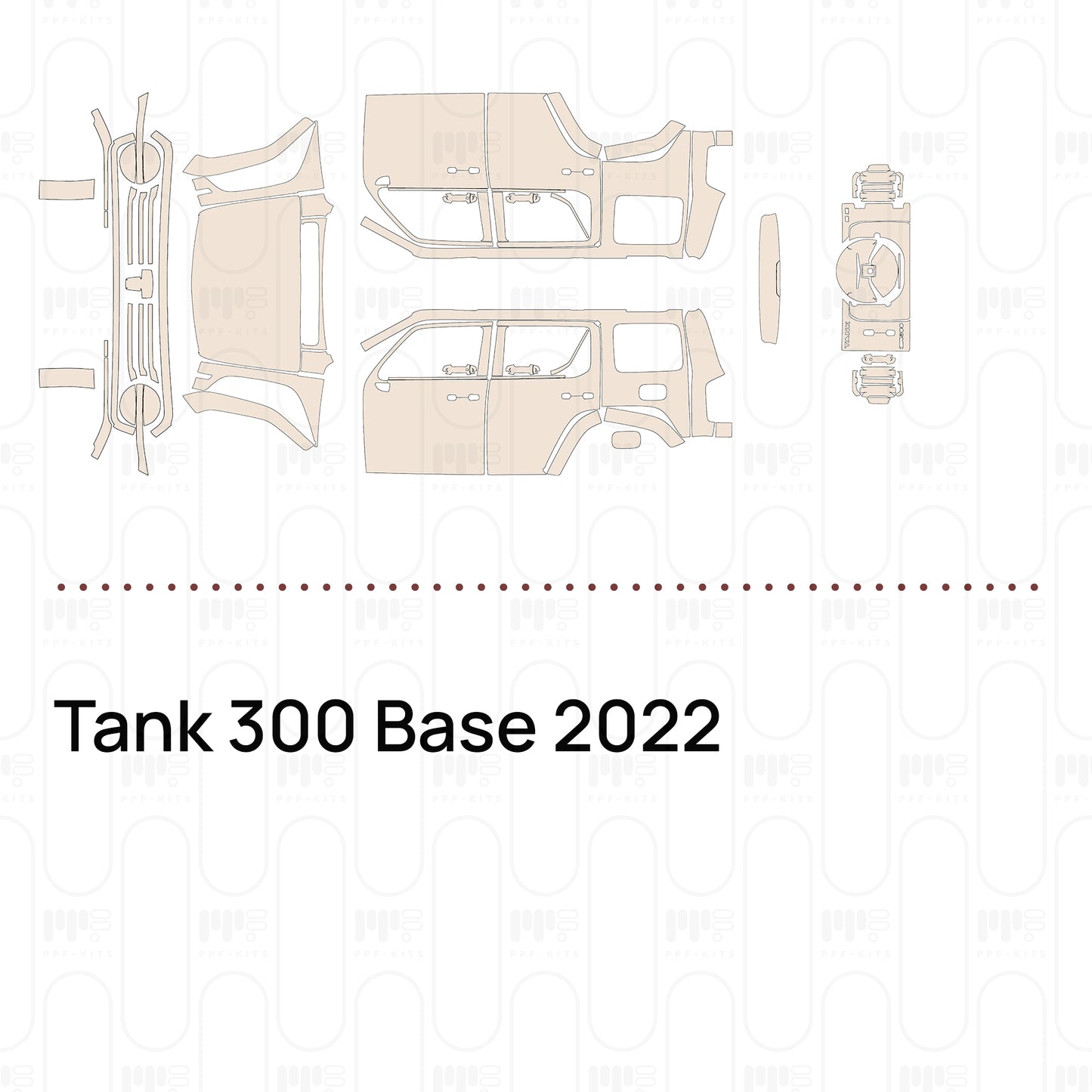 Voorgesneden PPF Tank 300 Base 2022
