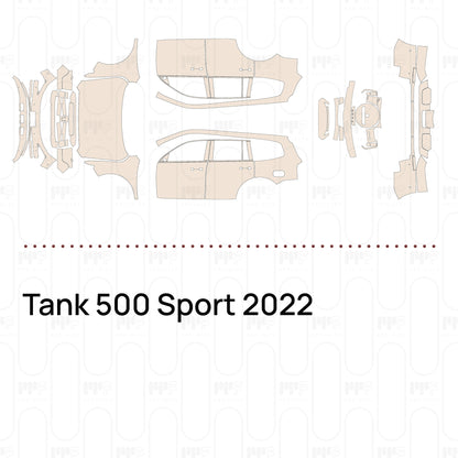 Voorgesneden PPF Tank 500 Sport 2022