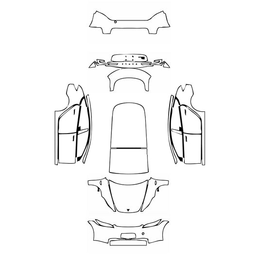 Pre-Cut PPF Tesla Model 3 (Highland) Base 2025 - PPF-Kits