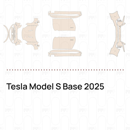Voorgesneden PPF Tesla Model S Base 2025