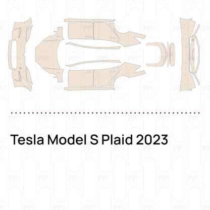 Voorgesneden PPF Tesla Model S Plaid 2023