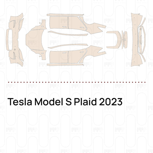 Voorgesneden PPF Tesla Model S Plaid 2023