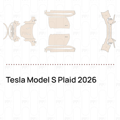 Voorgesneden PPF Tesla Model S Plaid 2026