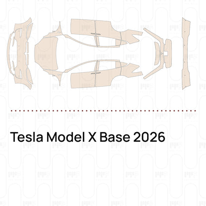 Voorgesneden PPF Tesla Model X Base 2026