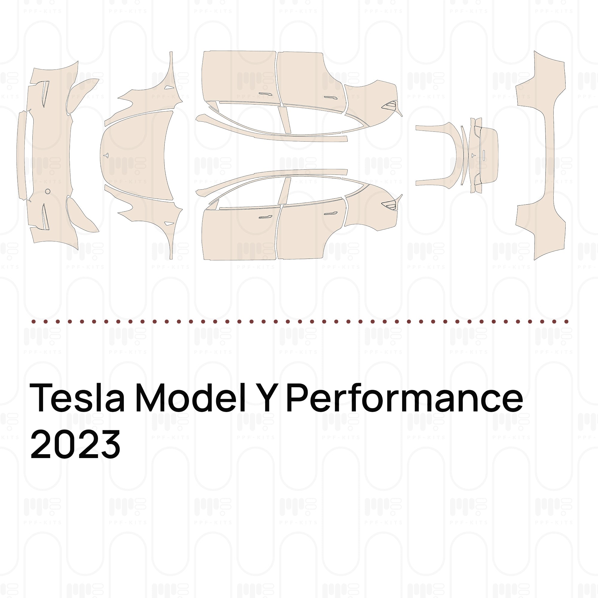 Tesla Model Y Performance 2023 – Voorgesneden PPF ...