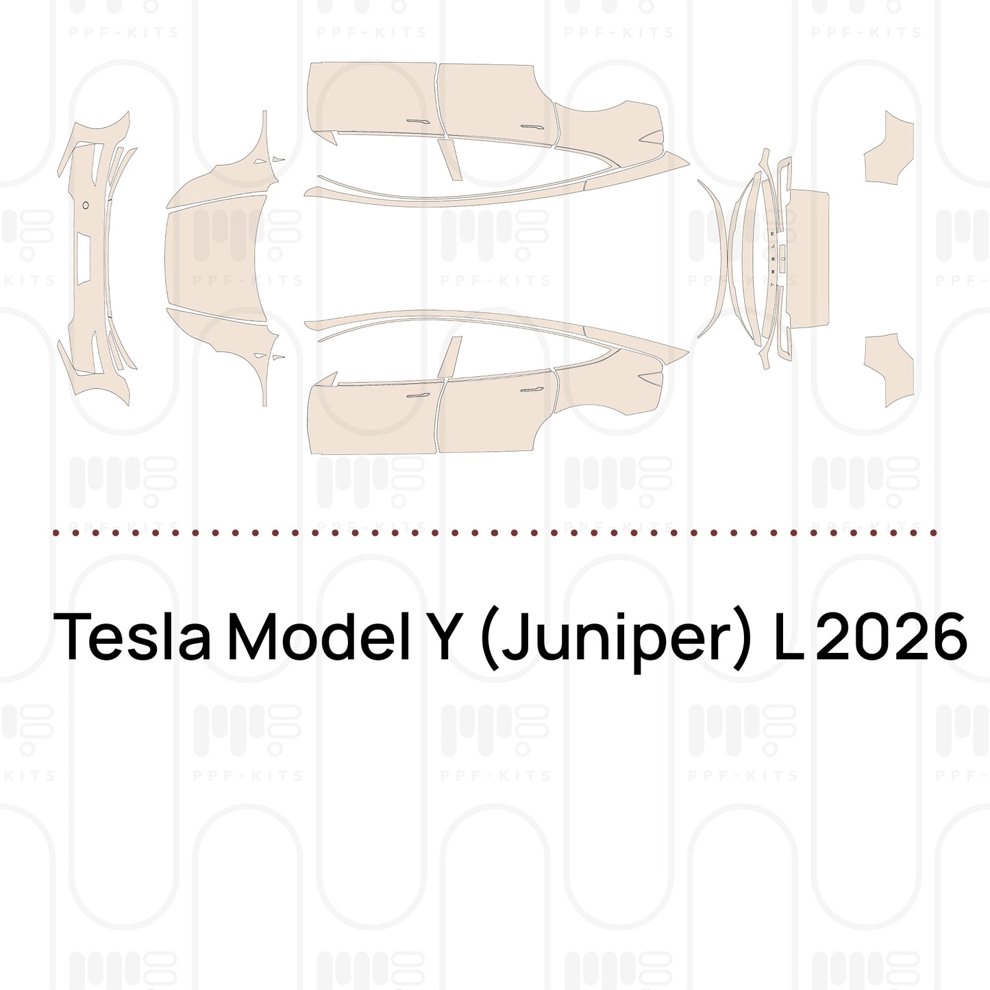 Voorgesneden PPF Tesla Model Y (Juniper) L 2026