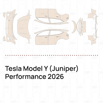 Voorgesneden PPF Tesla Model Y (Juniper) Performance 2026