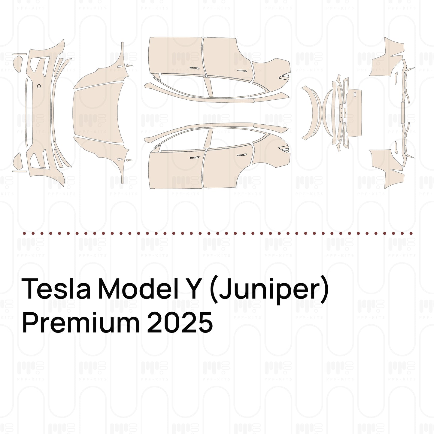 Voorgesneden PPF Tesla Model Y (Juniper) Premium 2025