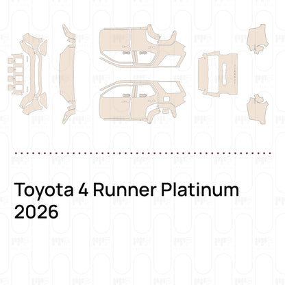 Voorgesneden PPF Toyota 4 Runner Platinum 2026