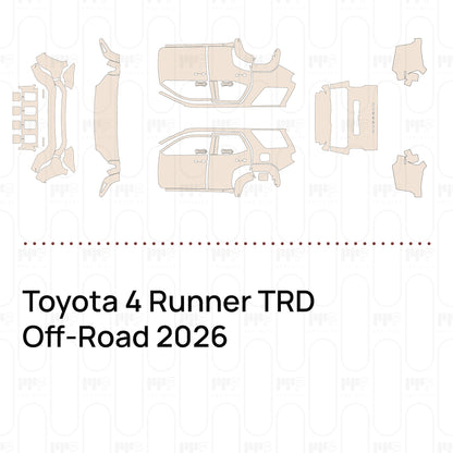 Voorgesneden PPF Toyota 4 Runner TRD Off-Road 2026