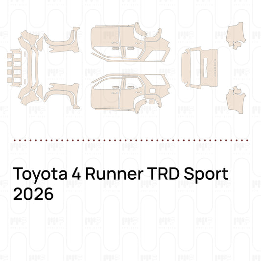 Voorgesneden PPF Toyota 4 Runner TRD Sport 2026